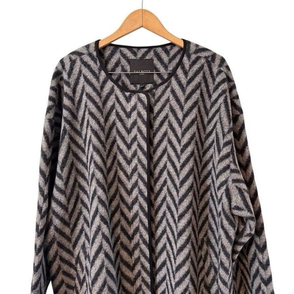 Talbots Wool Blend Womens Coat 3X Sweater Jacket Hidden Snap Buttons - Picture 3 of 9